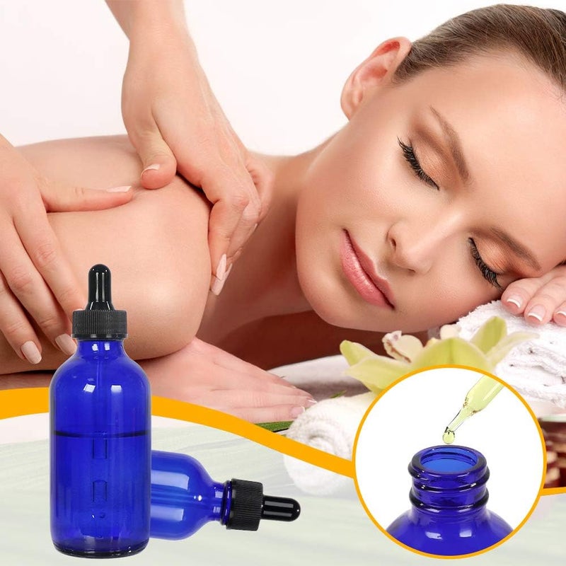 CycleMore 16 Pack (120 ml) 4 oz Blue Boston Bottles with Glass Eye Droppers, Glass Dropper Bottles for Essential Oils & Lab Chemicals & More Liquids Ideal for Mom & Friends - Image 5